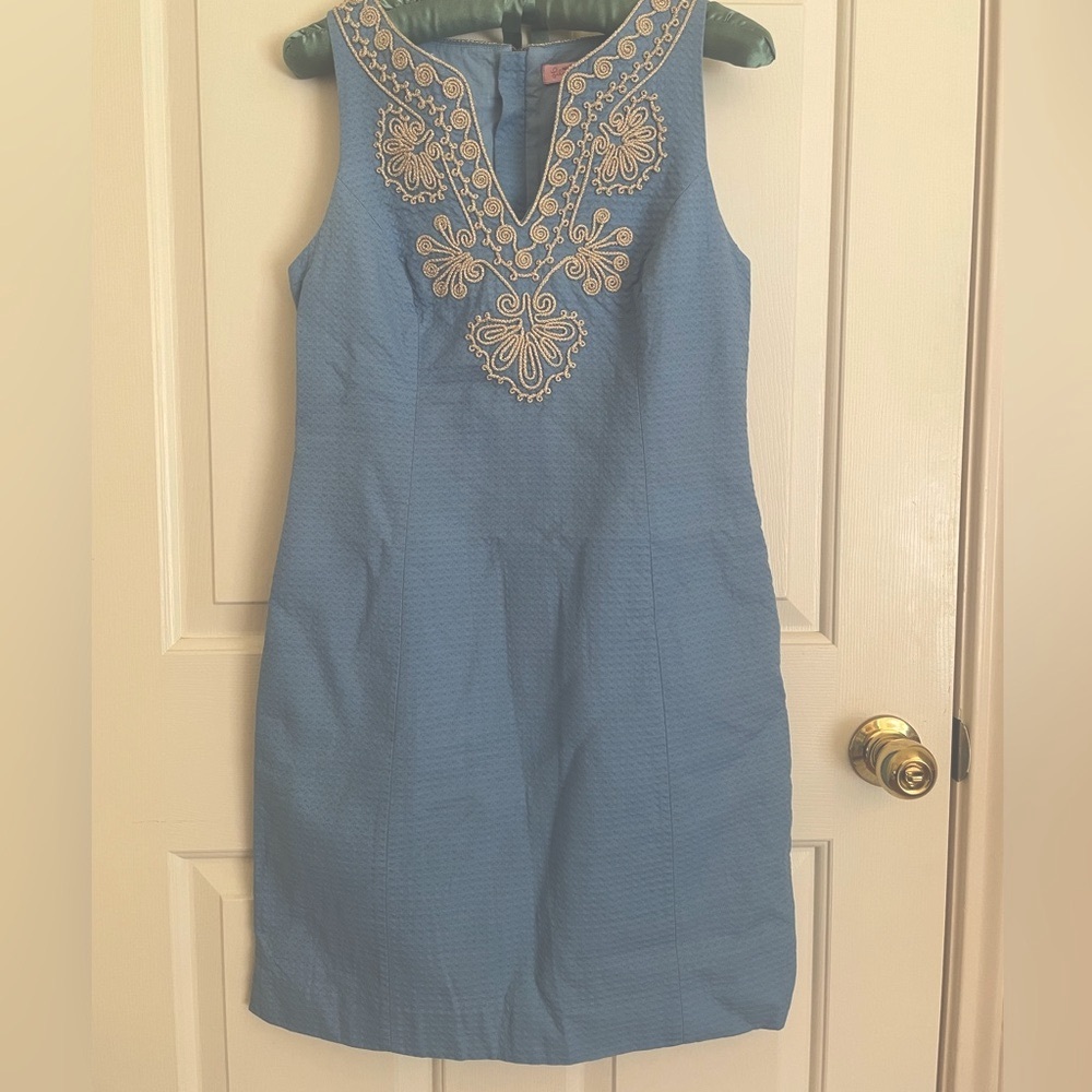 Lilly Pulitzer Sleeveless Dress Embroidered Detail